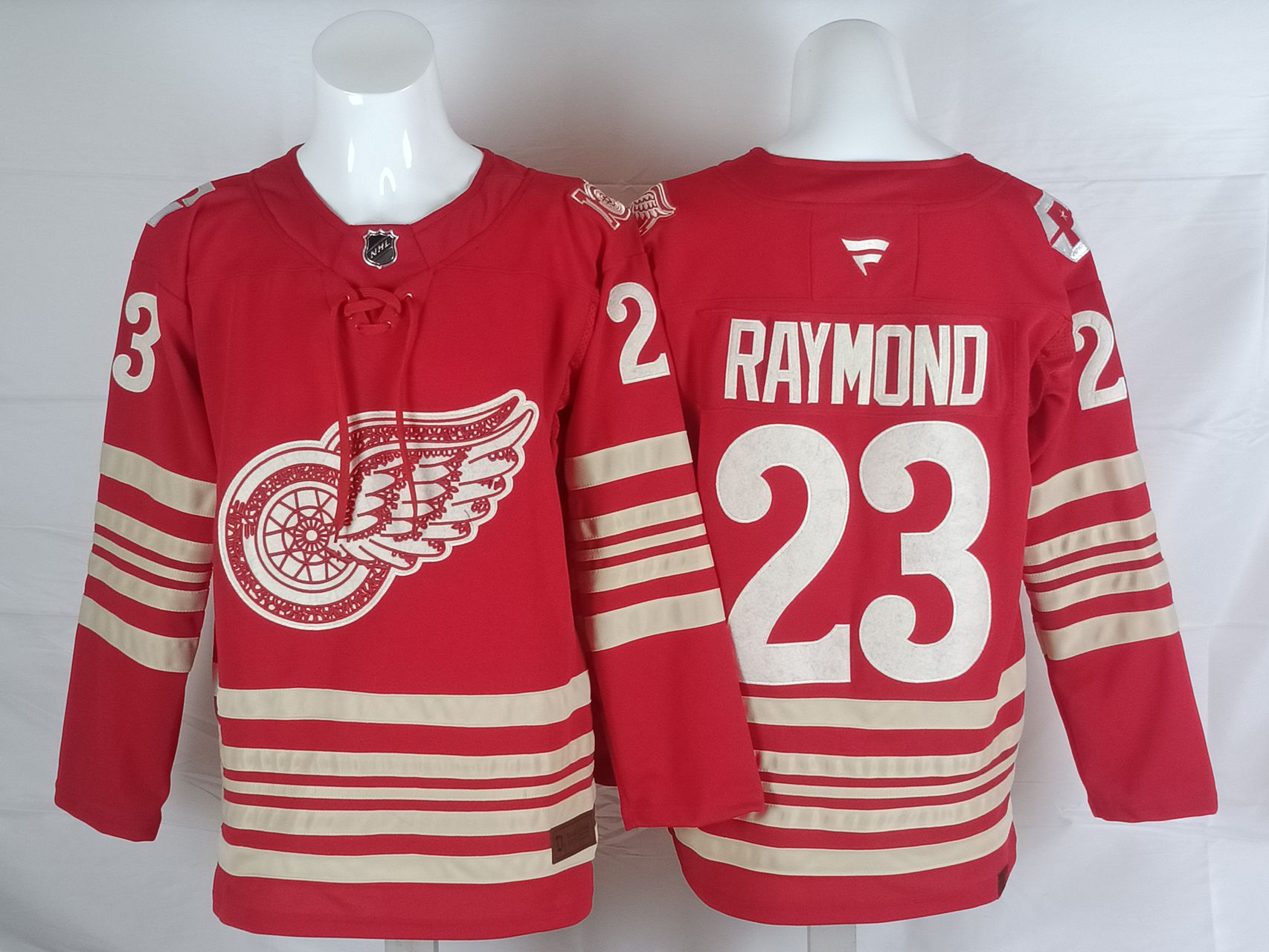 Men Detroit Red Wings #23 Raymond Red 2025 NHL Jersey style 001
